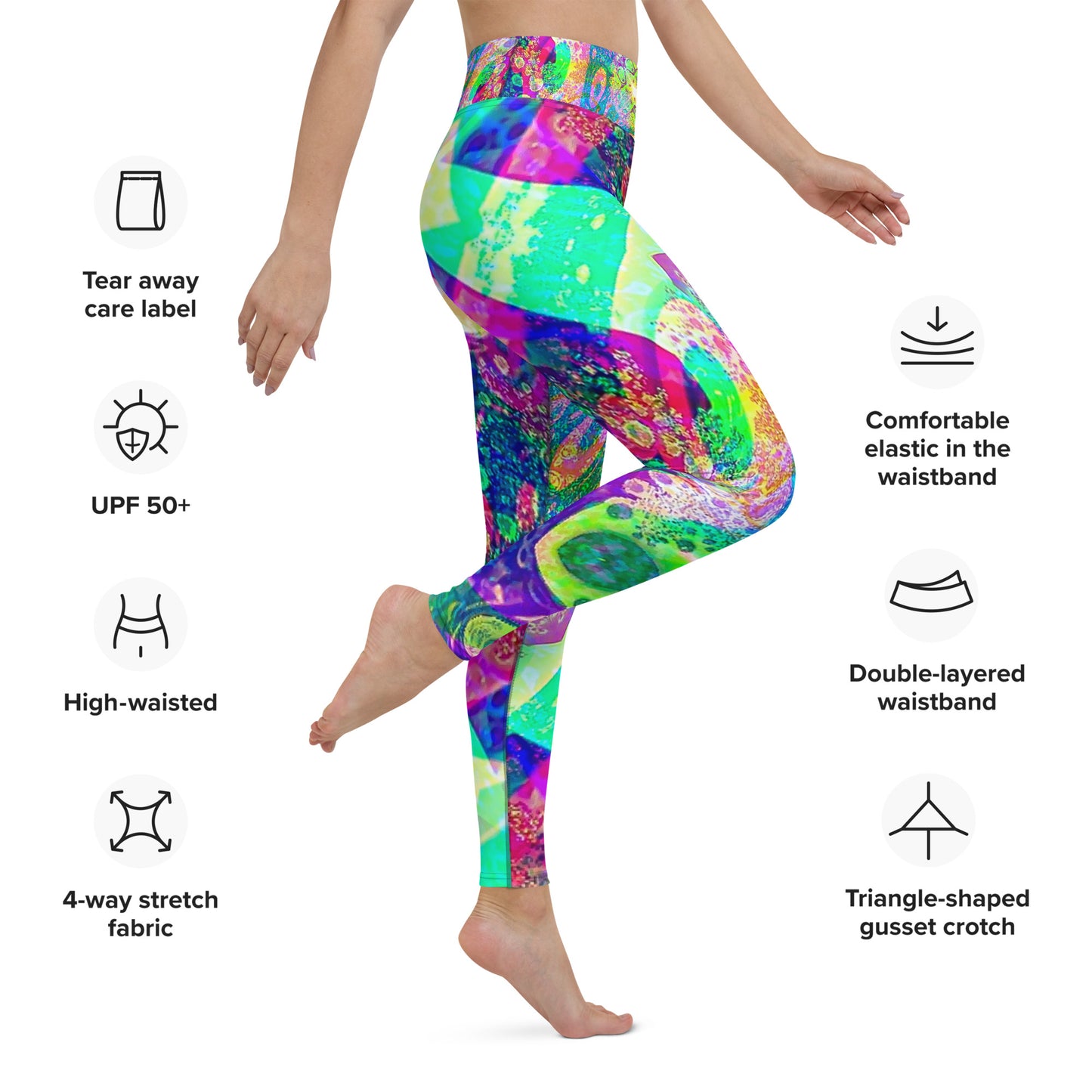 Yoga Leggings - Disintegrate